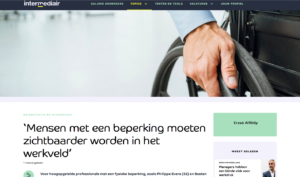 Romodellen voor mensen met een beperking zijn hard nodig (Intermediair, nov 2023)