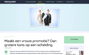 Promotie vrouw - kans op scheiding?